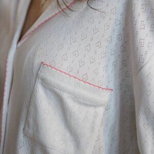 LENORA LIZA POINTELLE COTTON LONG PAJAMAS